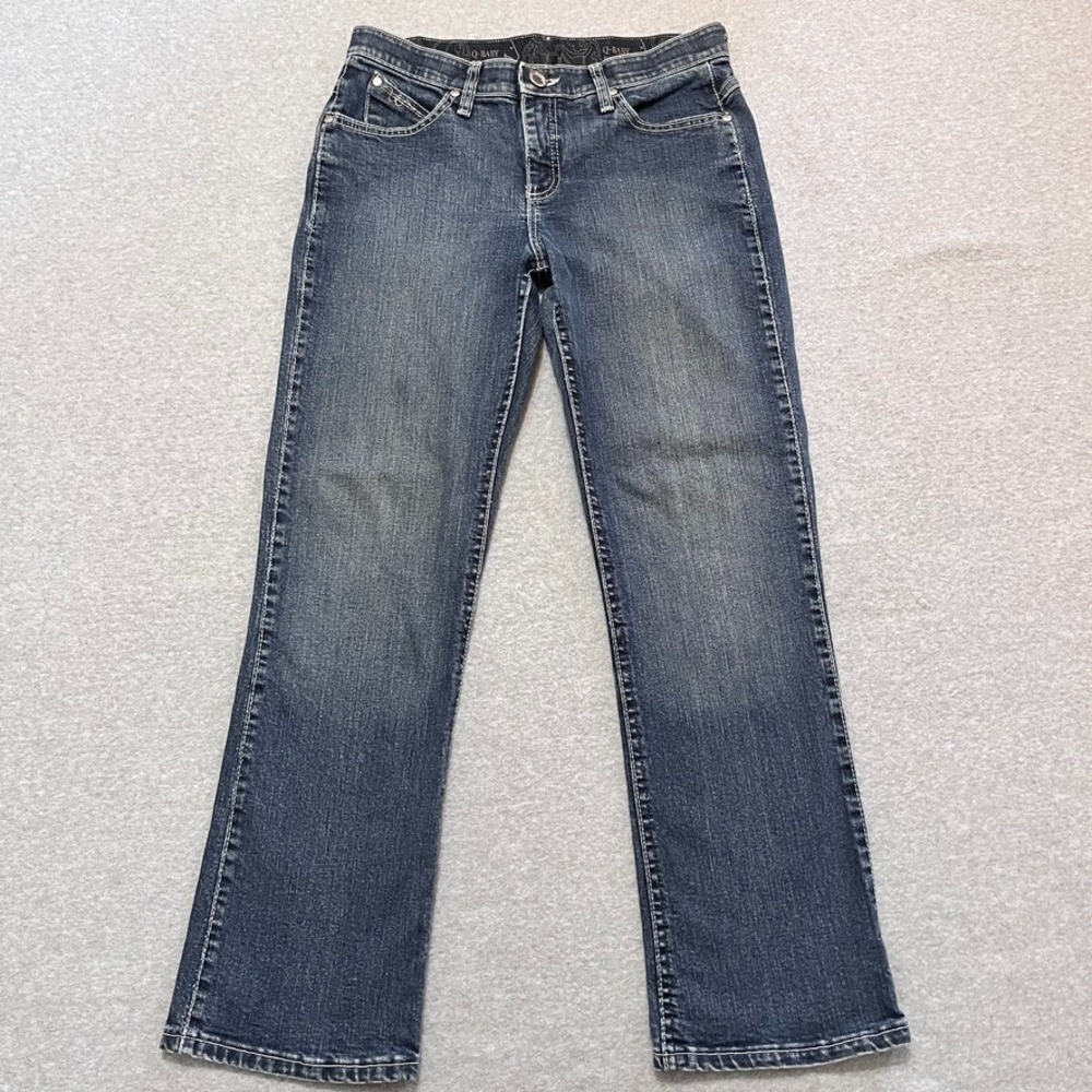 Wrangler Jeans Womens‎ 5 Blue Bootcut Q-Baby Riding Western Rancher Denim